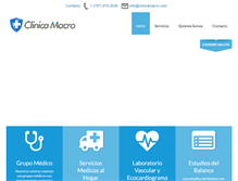 Tablet Screenshot of clinicamacro.com